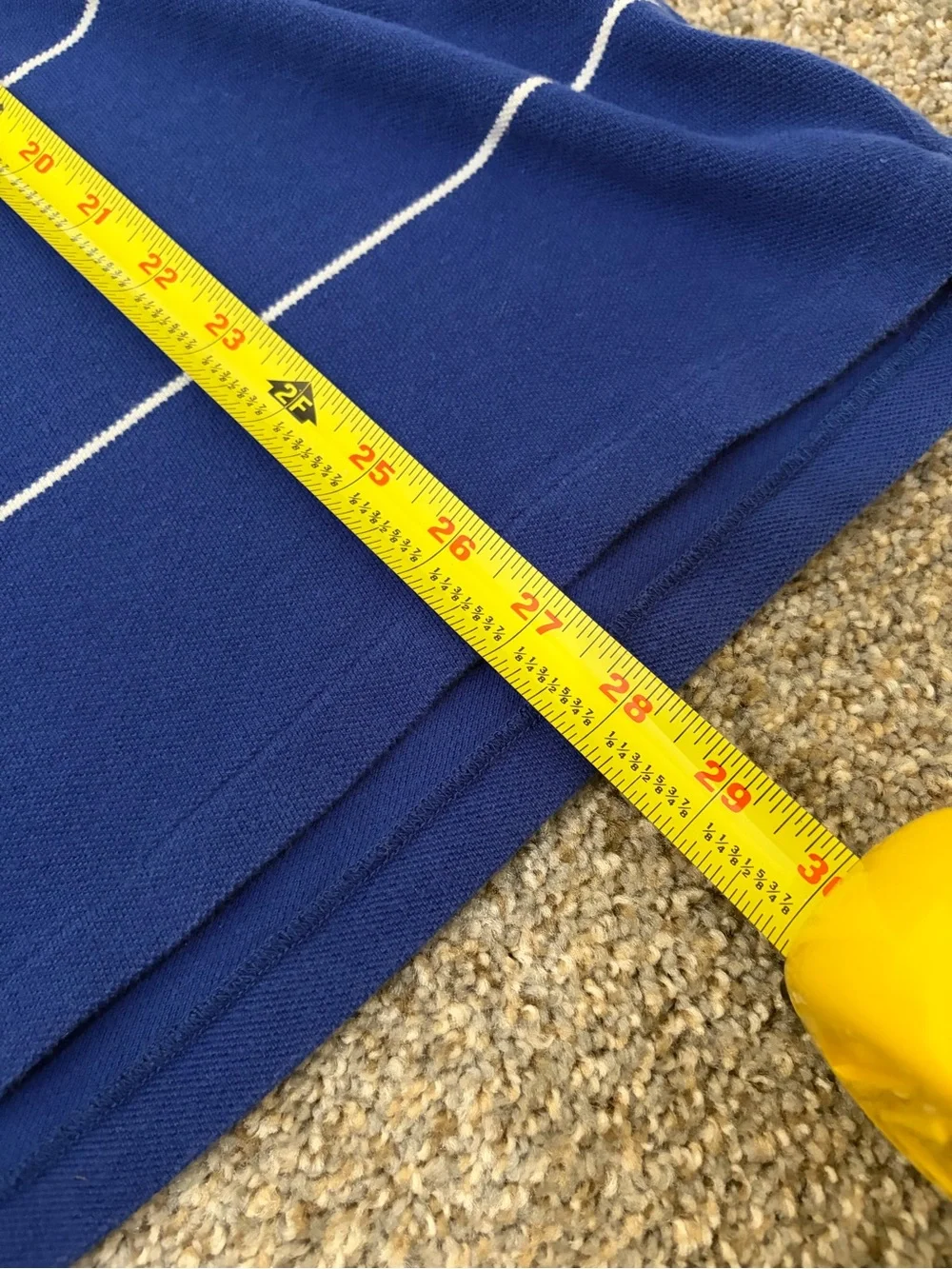 Vintage Ralph Lauren Jeans Blue Stripes Polo Shirt